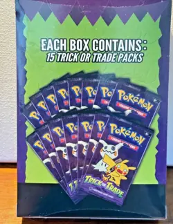 LOT OF *3* boxes POKEMON TRICK OR TRADE Booster Pack boxes-15 Packs per box - Image 2