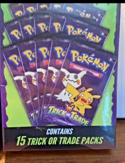 LOT OF *3* boxes POKEMON TRICK OR TRADE Booster Pack boxes-15 Packs per box - Image 3