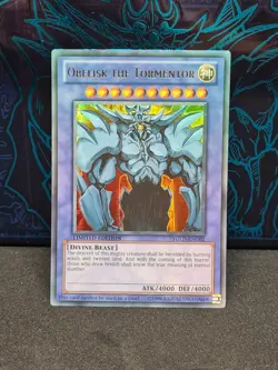 Yugioh Obelisk the Tormentor YGLD-ENG02 Ultra Rare NM - Image 1