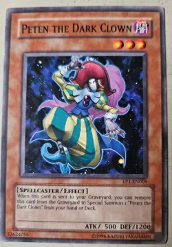 Yugioh Peten The Dark Clown Unlimited Edition EP1-EN005 - Image 1