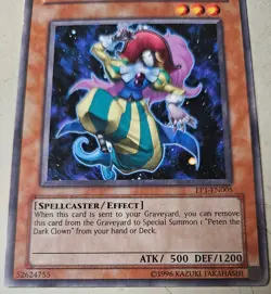 Yugioh Peten The Dark Clown Unlimited Edition EP1-EN005 - Image 2