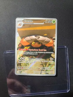 Pokemon TCG Crustle Rare Holo Illustration Card 186/182 Sv10: Destined Rivals - Image 1