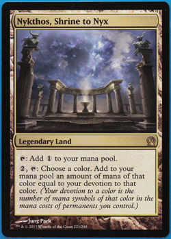 Nykthos, Shrine to Nyx Theros NM Rare MAGIC GATHERING CARD (ID# 504135) ABUGames - Image 1