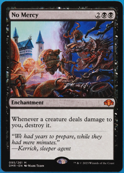 No Mercy Dominaria Remastered NM Black Mythic Rare CARD (504129) ABUGames - Image 1