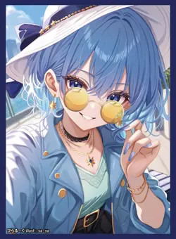 VTuber hololive Hoshimachi Suisei doujin Card Sleeve Protector - Image 1