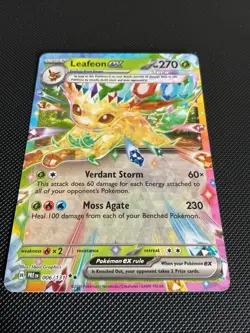 Pokemon Leafeon EX Prismatic Evolutions Holo Card 6/131 NM/Mint Condition - Image 3