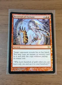MTG Reversal of Fortune Foil English Card Magic the Gathering Used - Image 1
