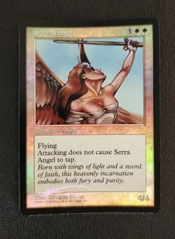 Serra Angel Foil Box Promo English MTG Card Used - Image 1