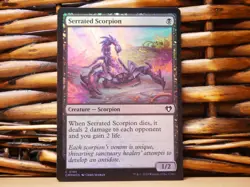 MTG Serrated Scorpion 0185 FOIL | NM Near Mint | CMM | 2023 - Image 1