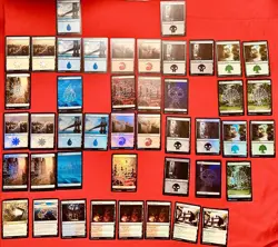 MTG Marvel Spider-Man Lands Lot (44) | Full Art + Foils + Extras NM - Image 1