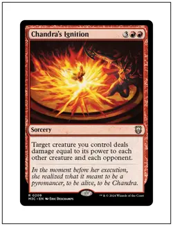 1x Chandra's Ignition, Modern Horizons 3 Commander, Magic MTG NM - Image 1