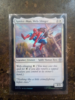 Spider-Man, Web-Slinger FOIL : 0016 - Spiderman MTG - Image 1