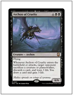 1x Archon of Cruelty, Modern Horizons 3 Commander, Magic MTG NM - Image 1