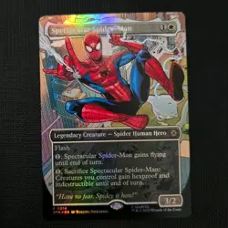MTG Marvel Spider-Man, Spectacular Spider-Man - Borderless Foil 0014 NM - Image 1