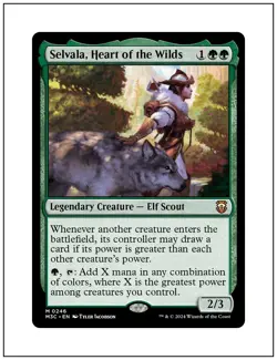 1x Selvala, Heart of the Wilds, Modern Horizons 3 Commander, Magic MTG NM - Image 1