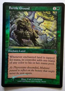 MTG Magic the Gathering Fertile Ground Invasion Foil NM/M Condition - Image 1