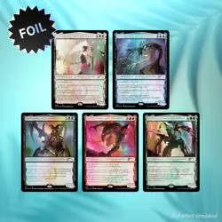 MTG Secret Lair Phyrexian Praetors Foil Complete Set Used - Image 1