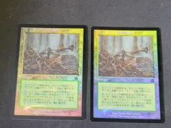 MTG Hickory Plants MMQ Japanese Foil Double Card Used - Image 1