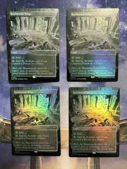 MTG Hashwood Boundary English Foil Card 4 Pages Play Condition - Image 1