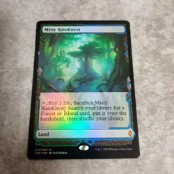 MTG Mist Rainforest Foil English Card Magic Gathering Used - Image 1
