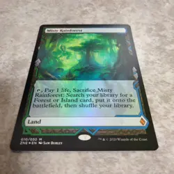 MTG Mist Rainforest Foil English Card Magic Gathering Used - Image 4