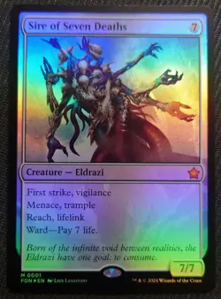 Sire of Seven Deaths FOIL English MTG Rare EDH Eldrazi Tron - Image 1