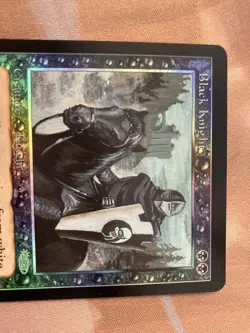 DCI Promo Black Knight Foil MTG English Old Frame Card - Image 2