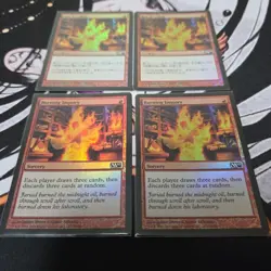 MTG Burning Survey Foil Magic Card - Image 1