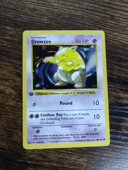 Pokemon Drowzee 49/102 1st Edition Shadowless Base NM - Image 2