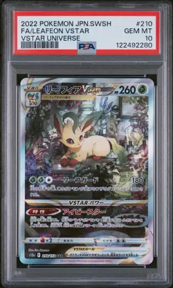 Leafeon VSTAR 2022 Pokemon Japanese SWSH VSTAR Universe 210/172 SAR PSA 10 - Image 1