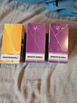 LOT OF 2 Pokemon TCG Destined Rivals And 1 Surging Sparks Booster Bundles - Image 2