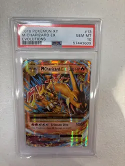 2016 Pokemon M Charizard EX XY Evolutions #13 PSA 10 - Image 1