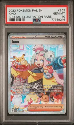 Iono 2023 Pokemon Pal EN-Paldea Evolved #269 Special Illustration Rare PSA 10 - Image 1