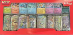 Pokemon TCG Prismatic Evolutions Costco 8 Mini-Tin Bundle w/ Promo Cards - Image 1