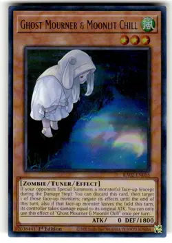 Ghost Mourner & Moonlit Chill RA02-EN015 Ultra Rare 1st Edition Yugioh TCG NM - Image 1