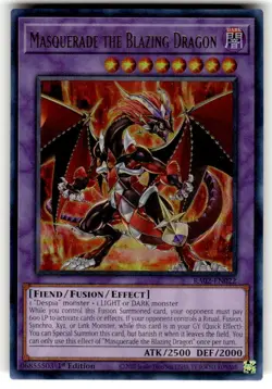 Yugioh! Masquerade the Blazing Dragon - RA02-EN022 - Ultra Rare - 1st Edition Ne - Image 1