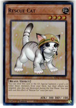 Yugioh! - Rescue Cat RA02-EN001 - Alternate Art - ULTRA Rare - NM/M - Image 1
