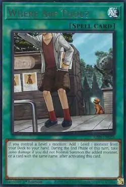 Yugioh! Where Arf ThouU - JUSH-EN028 - Rare - 1st Edition Near Mint, English - Image 1