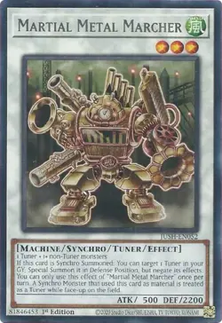 Yugioh! Martial Metal Marcher - JUSH-EN052 - Rare - 1st Edition Near Mint, Engli - Image 1