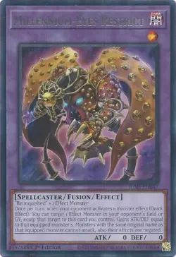 Yugioh! Millennium-Eyes Restrict - JUSH-EN047 - Rare - 1st Edition Near Mint, En - Image 1