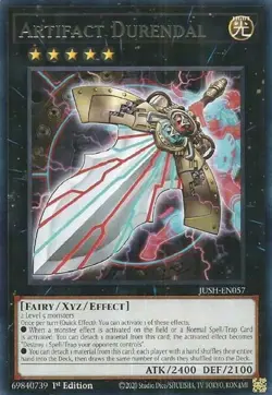 Yugioh! Artifact Durendal - JUSH-EN057 - Rare - 1st Edition Near Mint, English - Image 1