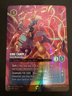 Lorcana King Candy - Sweet Abomination (Enchanted) NM Holofoil Shimmering Skies - Image 1