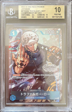 BGS10 Gold Label One Piece Card Game Japanese Trafalgar Law Promo Championship - Image 2