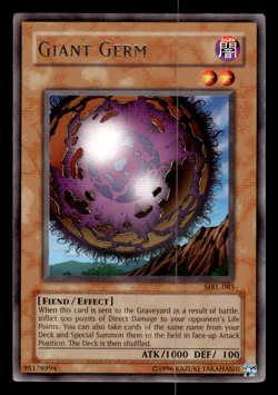 Yu-Gi-Oh TCG Giant Germ MRL-085 Unlimited Regular Rare Card Played LP - Image 1