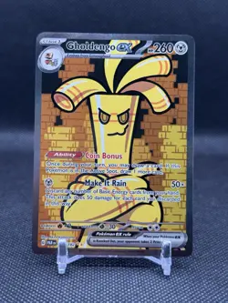 Gholdengo EX 252/182 Pokemon TCG SV Paradox Rift Special Illustration Rare Card - Image 1