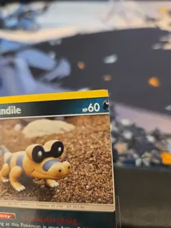 Pokemon Sandile MISCUT Card Print Dot Pokemon Error - Image 4
