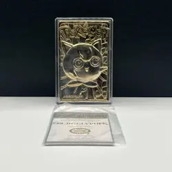 1999 Pokemon Jigglypuff 24K Gold Plated Trading Card Burger King - Image 1