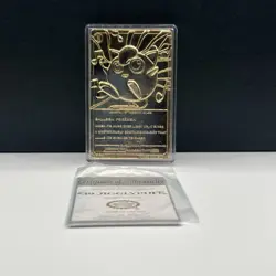 1999 Pokemon Jigglypuff 24K Gold Plated Trading Card Burger King - Image 2