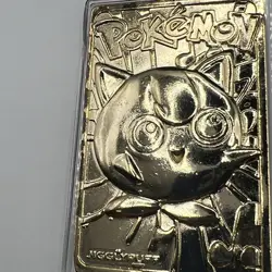 1999 Pokemon Jigglypuff 24K Gold Plated Trading Card Burger King - Image 3