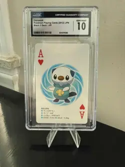 Oshawott Ace of Hearts Pokemon Playing Cards CGC 10 - Image 1
